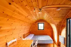 Camping pod interior Camping pod interior