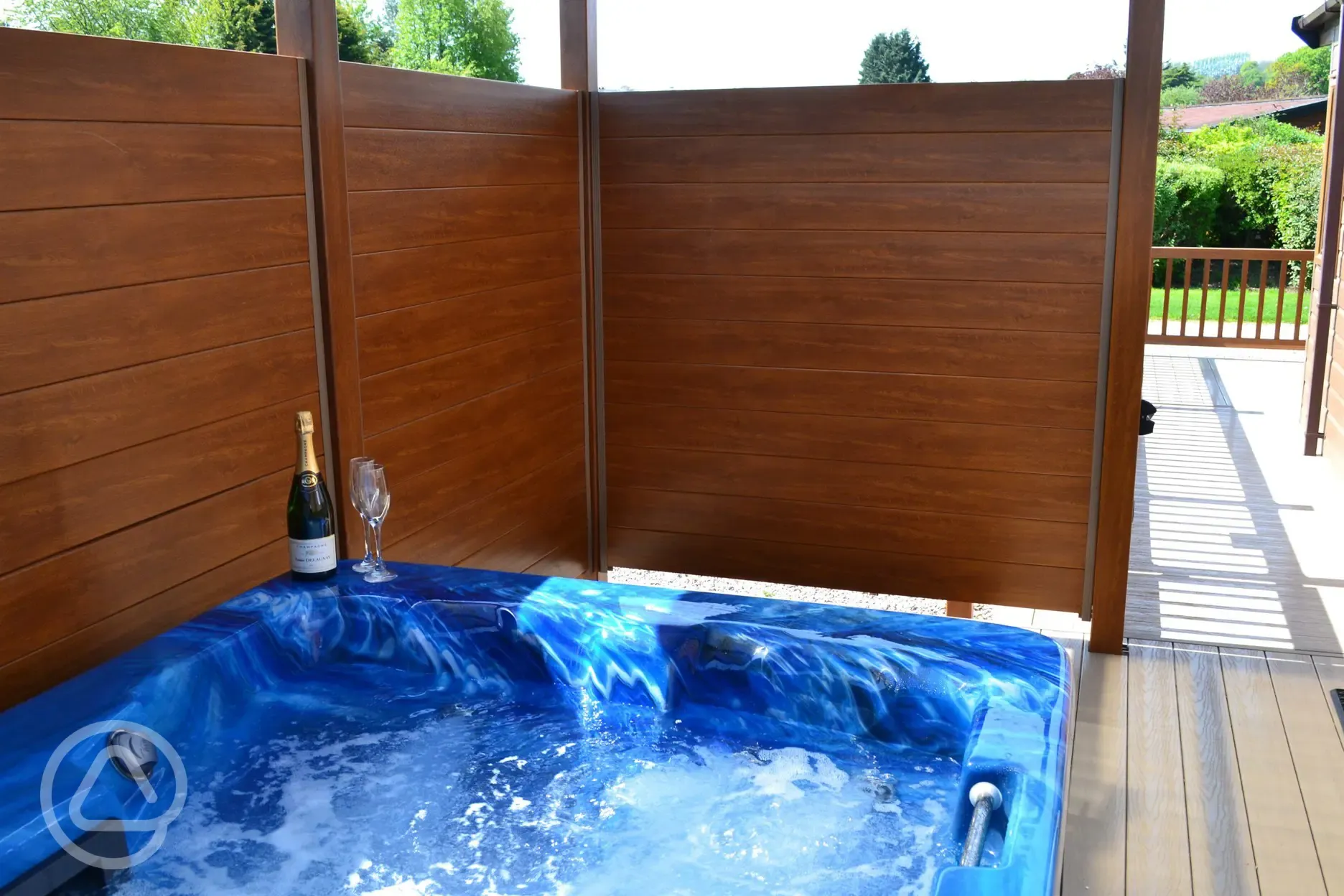 Junior Lodge with Hot Tub at Blairgowrie Holiday Park