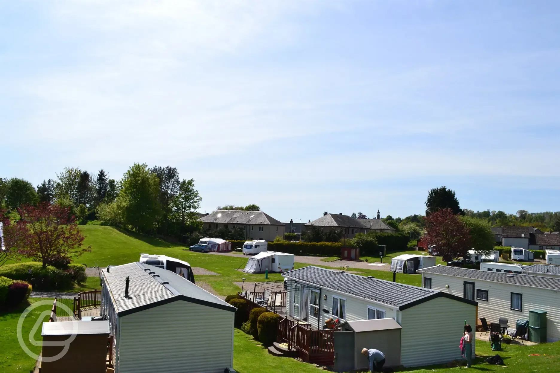 View of Blairgowire Holiday Park from Caravans