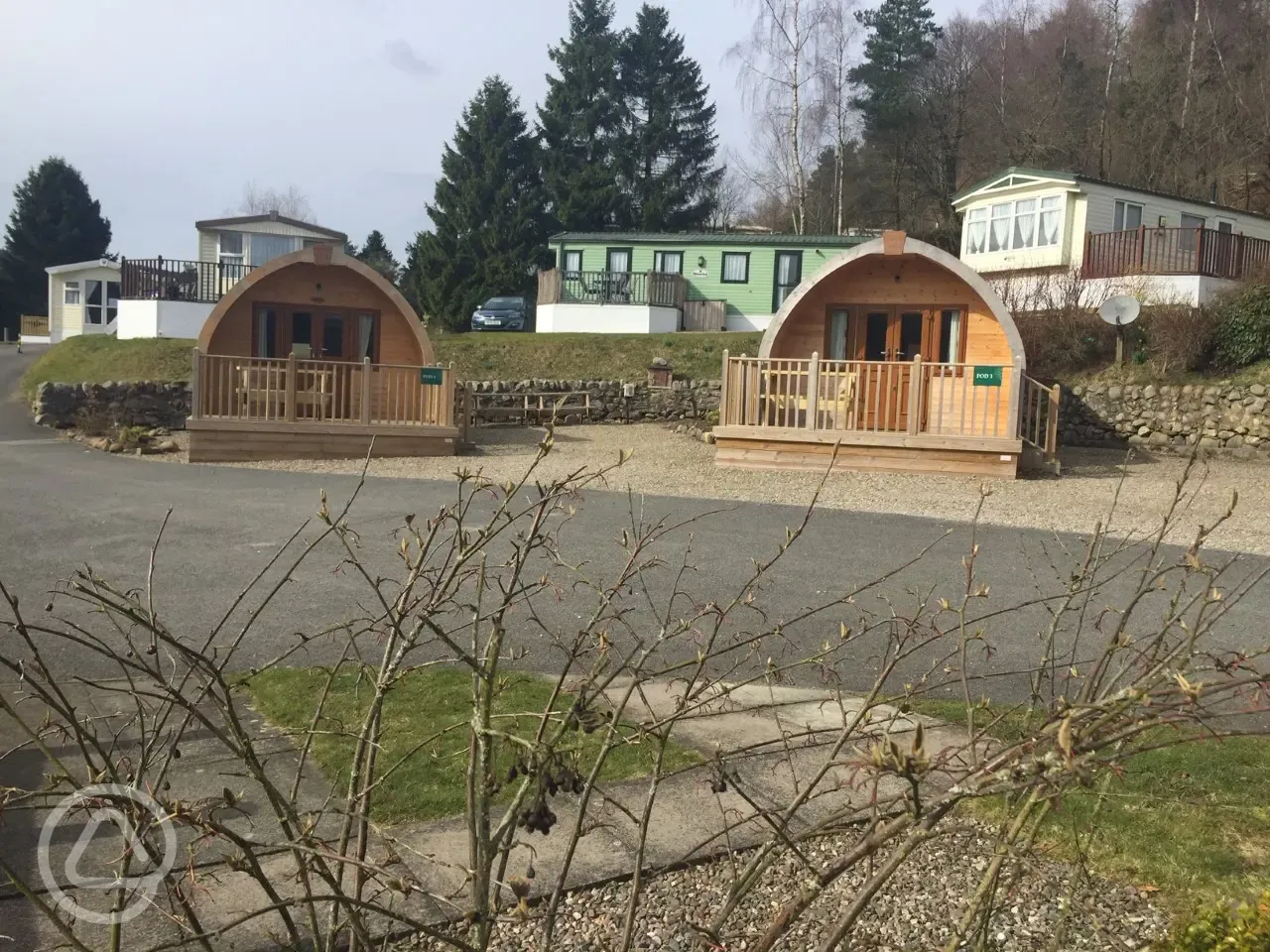 Camping Pods at Corriefodly