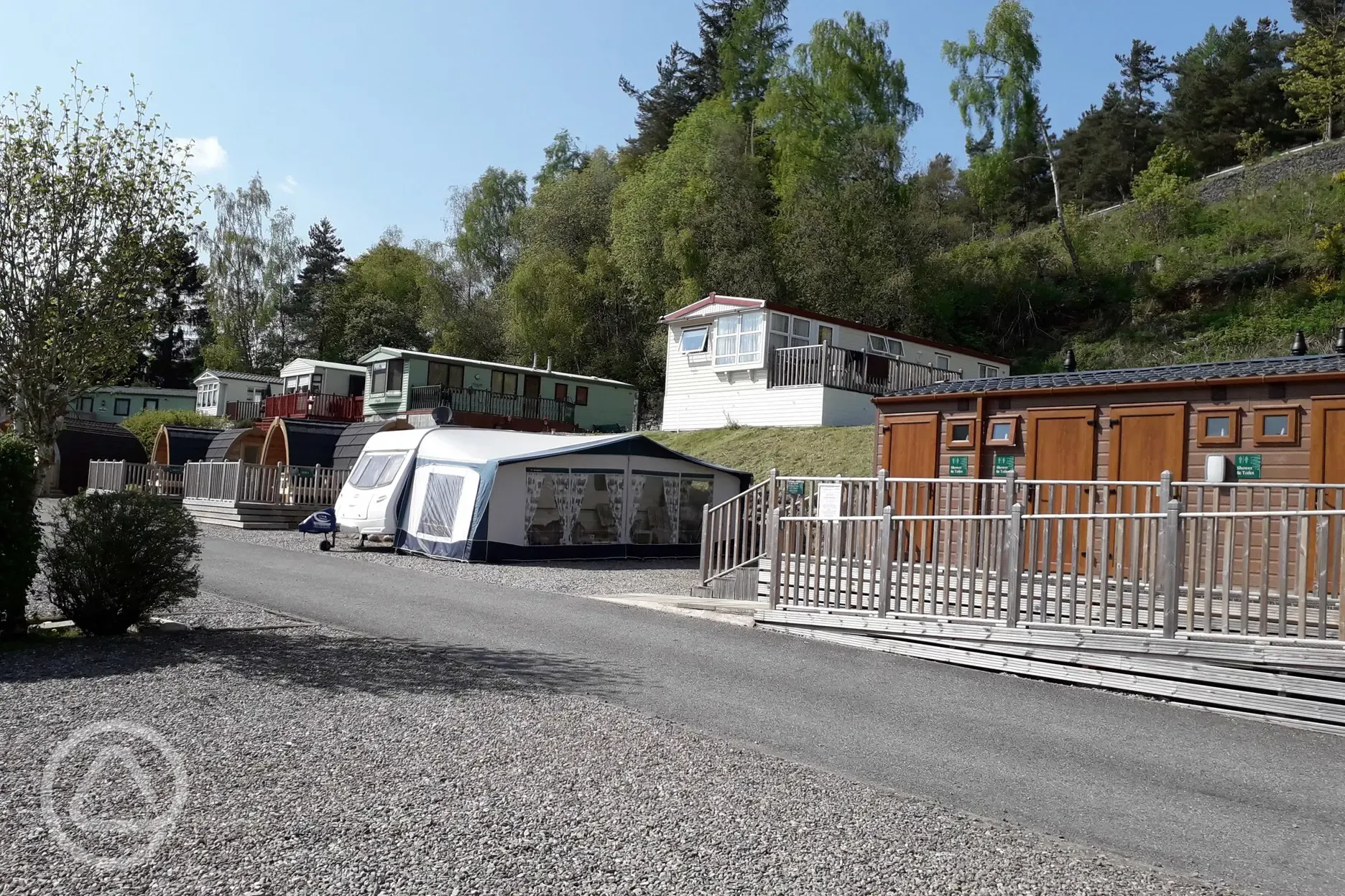 Touring and Motorhome Pitches at Corriefodly Holiday Park