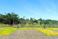 Fully serviced hardstanding touring pitches with electric, water and waste