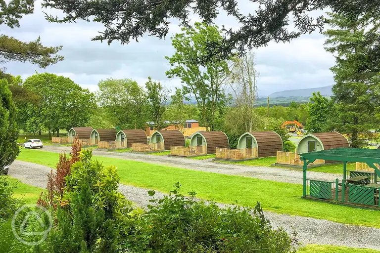 Camping pods at Trossachs Holiday Park
