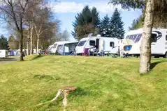 Fully serviced hardstanding touring pitches at Trossachs Holiday Park