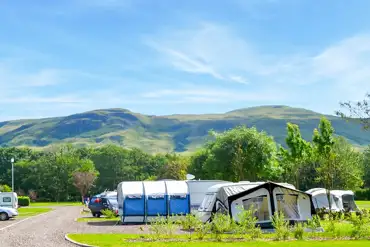 Hardstanding touring pitches at Campsie Glen Holiday Park
