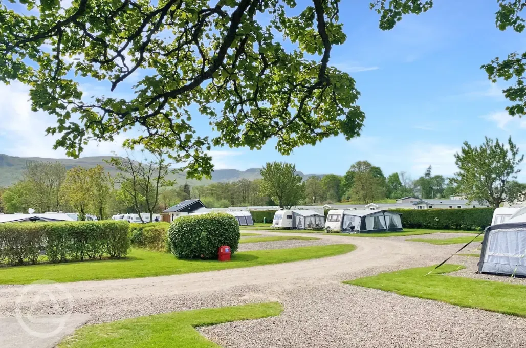 Hardstanding touring pitches