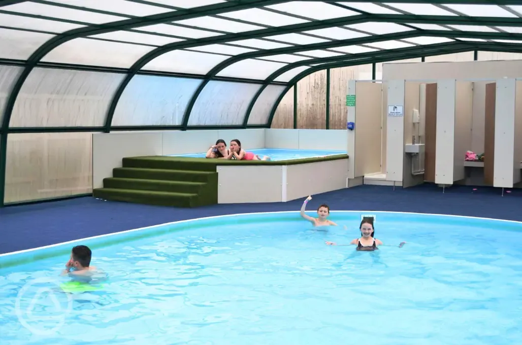 Heated indoor swimming pool and kids pool