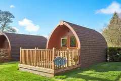 Four person camping pod exterior