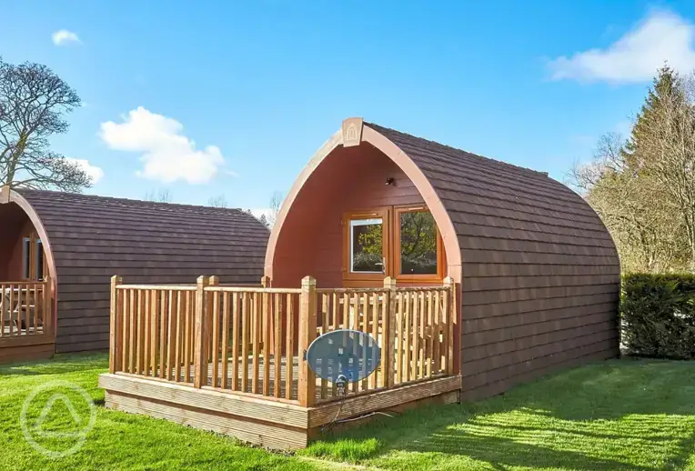 Four person camping pod exterior