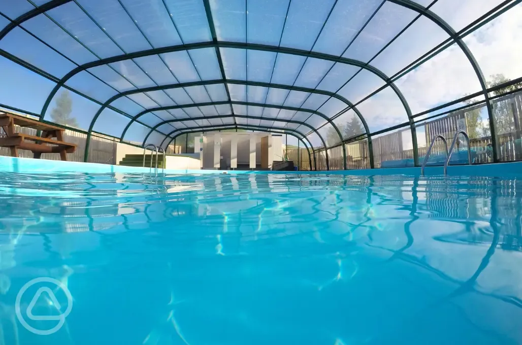 Heated indoor swimming pool