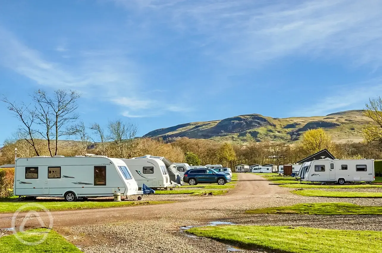 Hardstanding touring pitches