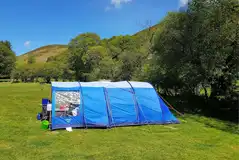 Large tent on a non electric grass pitches Large tent on a non electric grass pitches