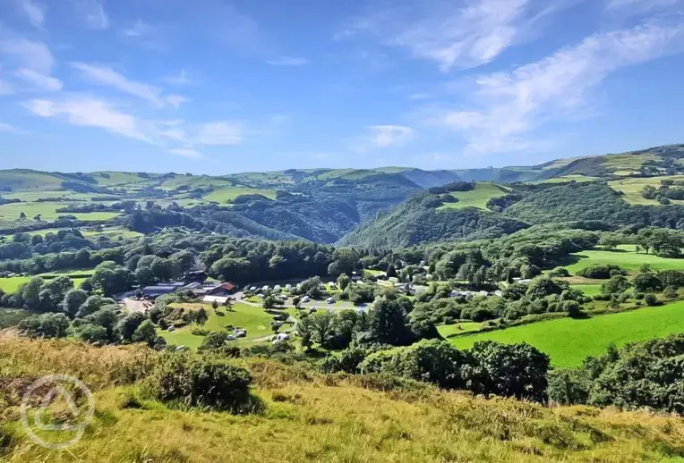 Aerial of the campsite