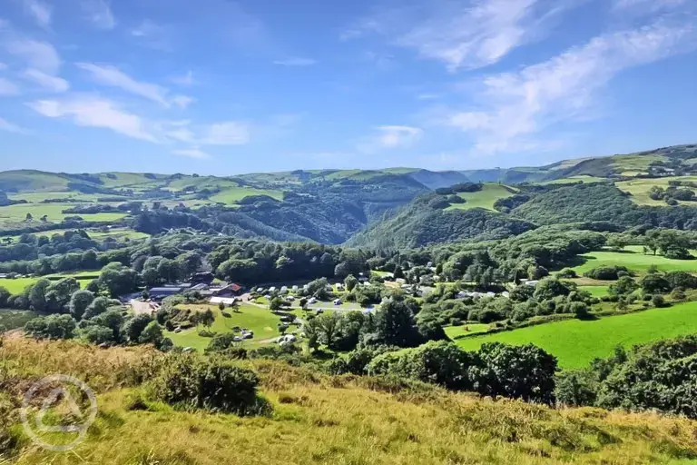 Aerial of the campsite