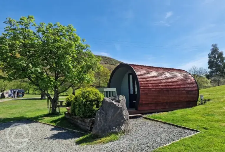 Gypsy pod with a small outdoor deck