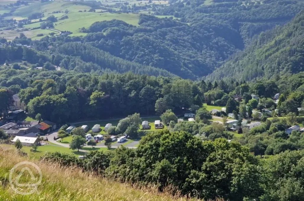 Aerial of campsite