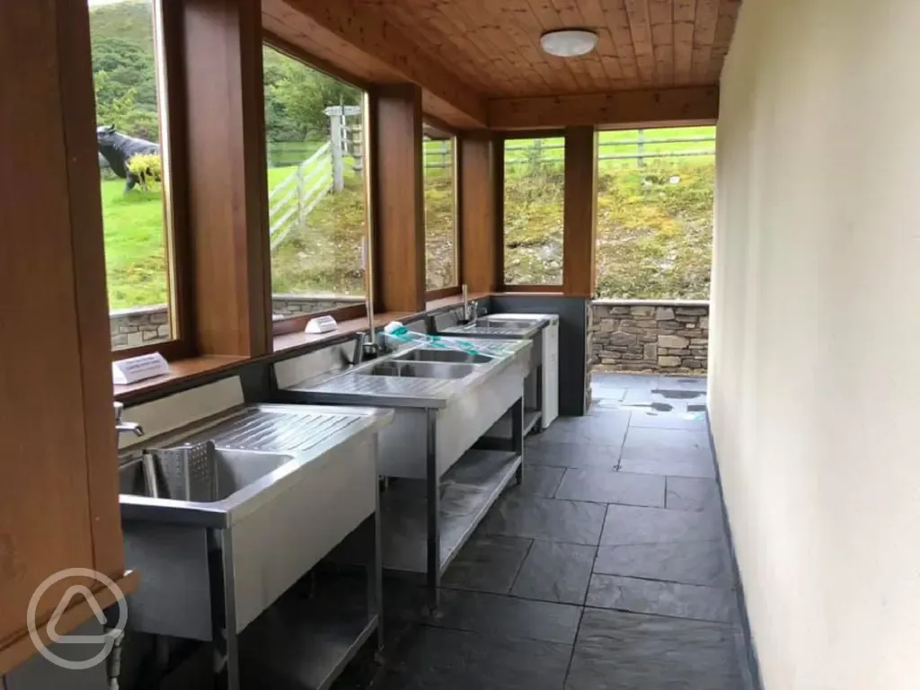 Washing up area