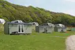 Shepherd's huts with path access