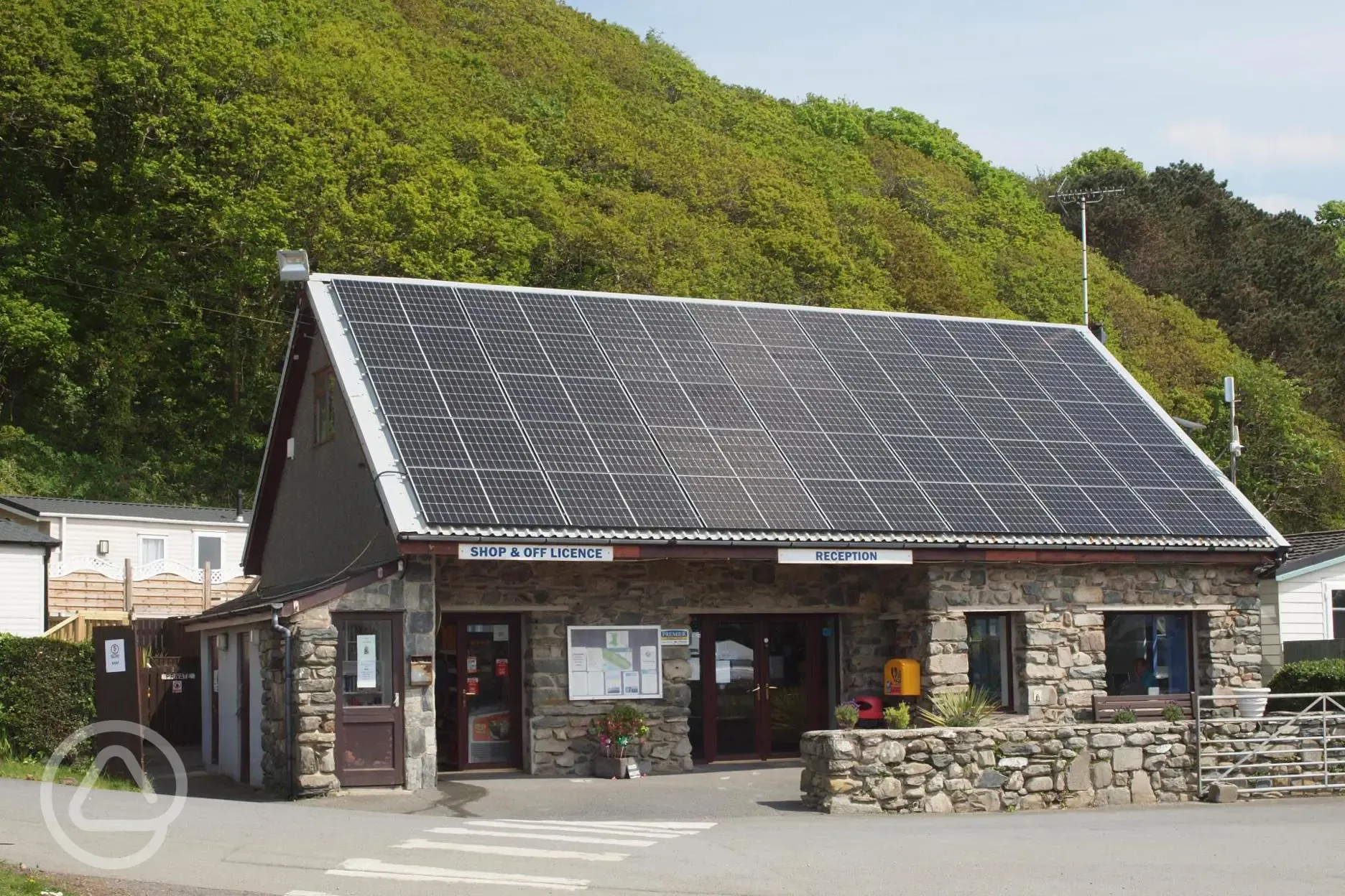 Reception and shop