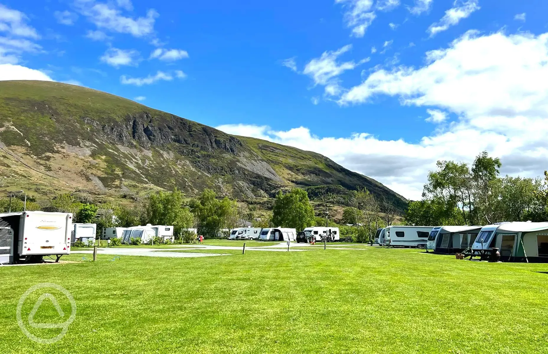 Fully serviced hardstanding pitches