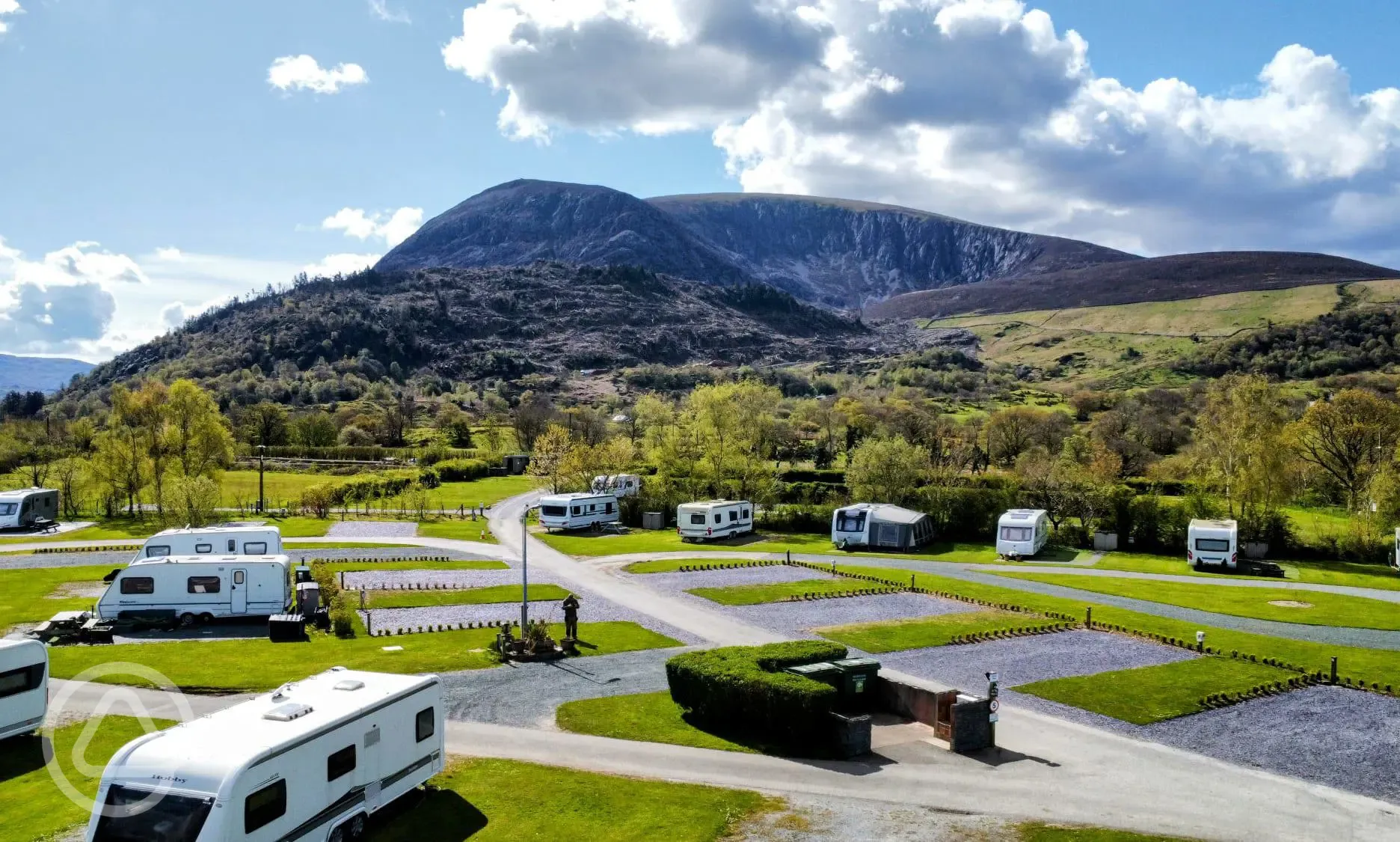 Aerial of the campsite