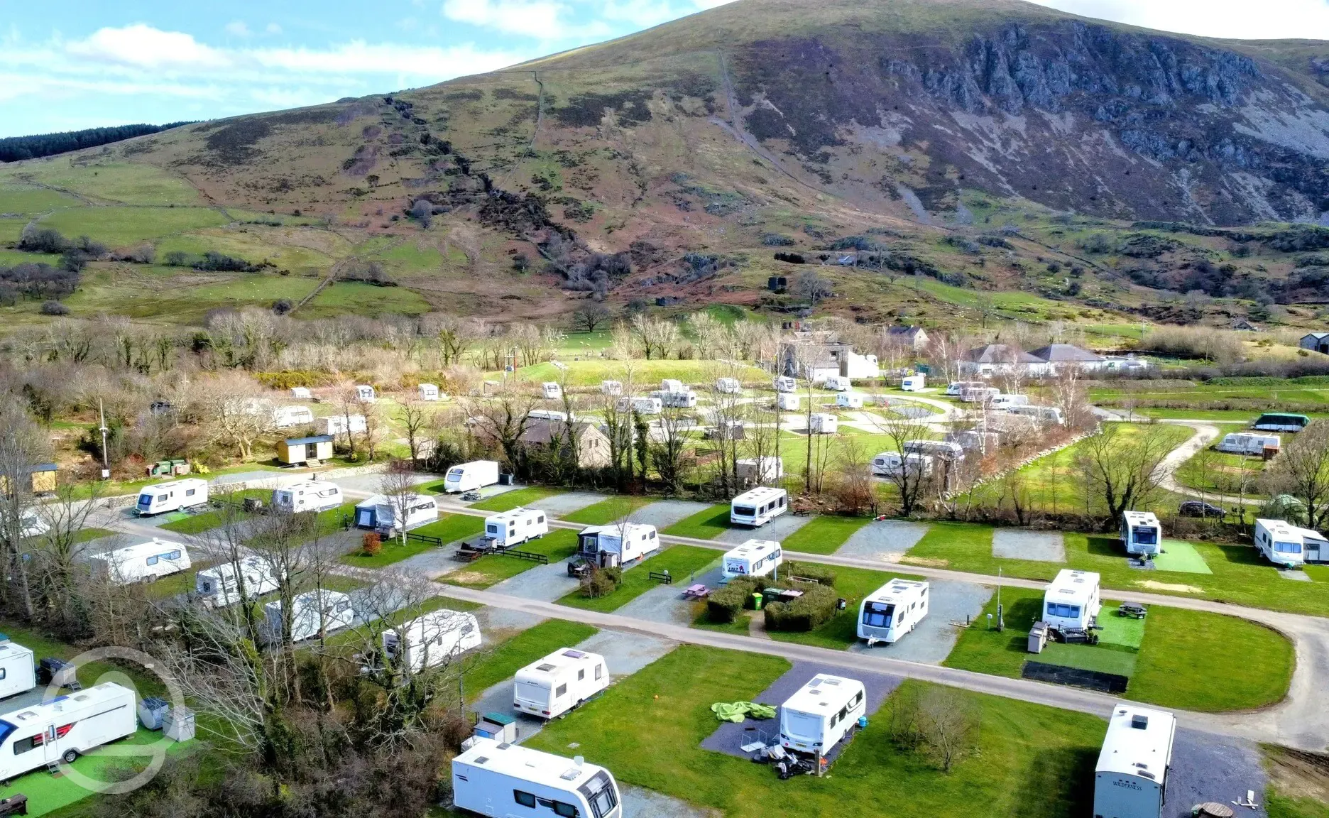 Aerial of the campsite