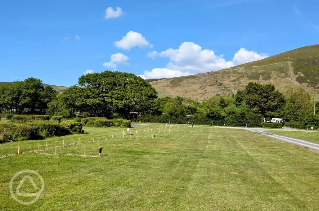 Electric grass pitches with 10 amp hook ups