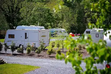Deluxe pitches at Riverside Camping