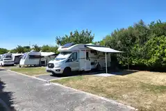 Fully serviced hardstanding touring pitches at Garreg Goch Holiday Park Fully serviced hardstanding touring pitches at Garreg Goch Holiday Park
