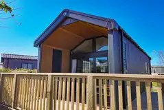 S-pod glamping cabins with private deck areas