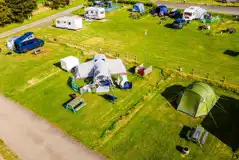 Aerial of the premium electric grass pitches