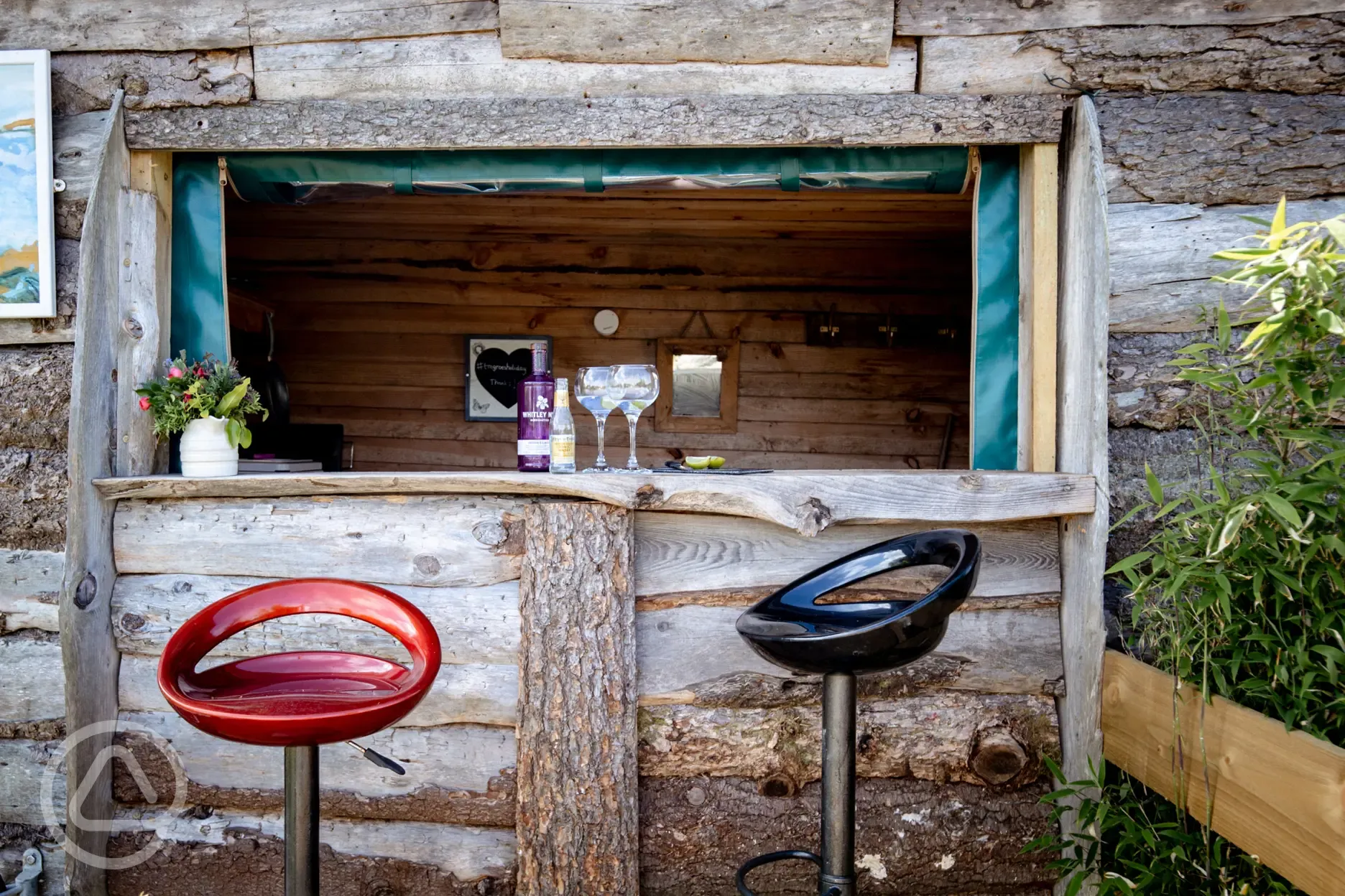 Geodome outdoor kitchen