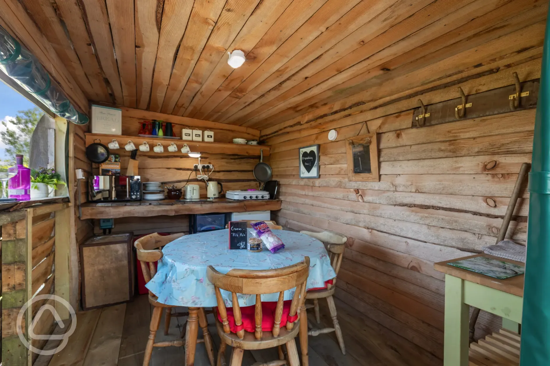 Geodome outdoor kitchen