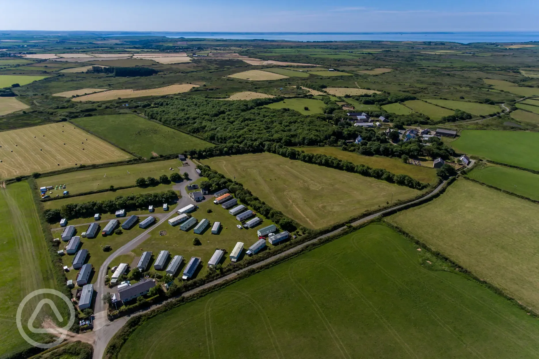 Aerial view of the park