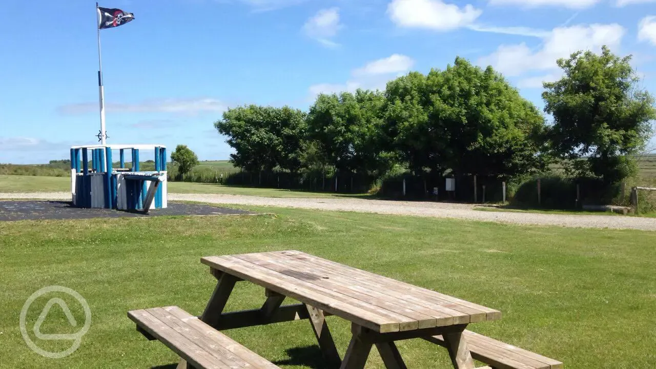 Looking towards the play area