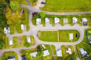 Aerial of touring pitches