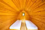 Camping pod (twin) interior