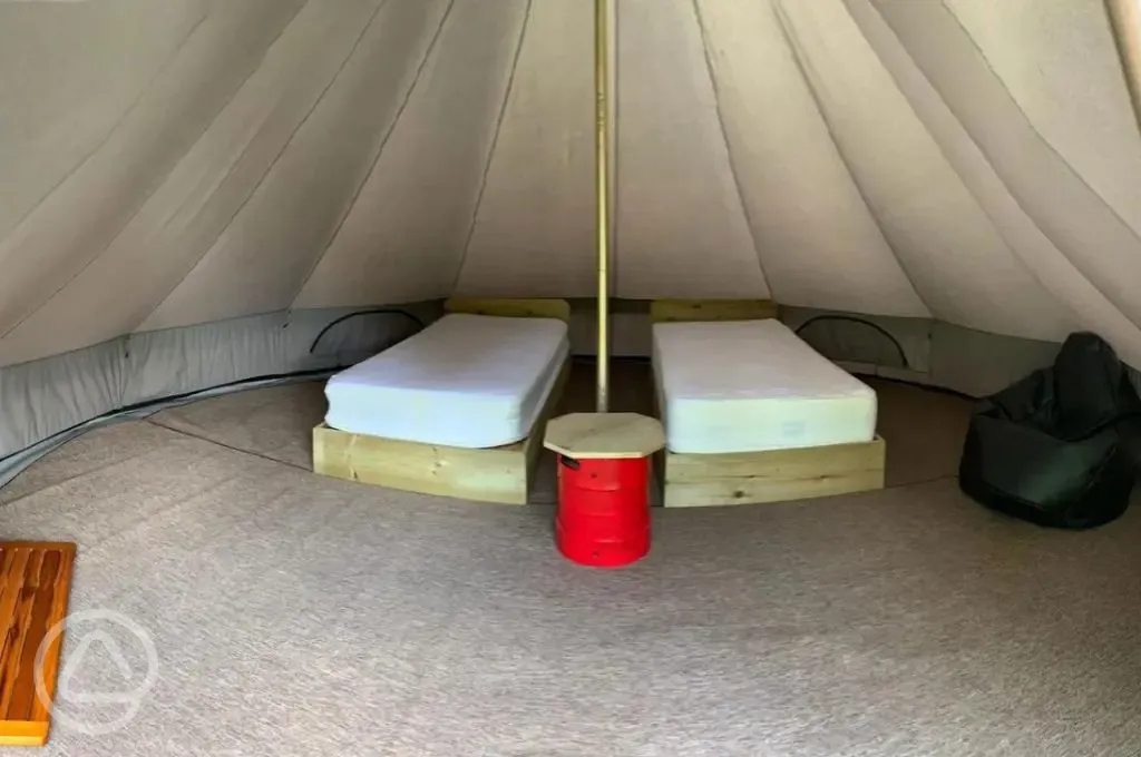 Bell tent interior