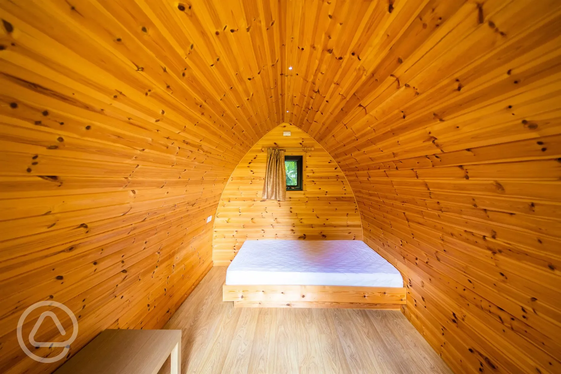 Camping pod interior