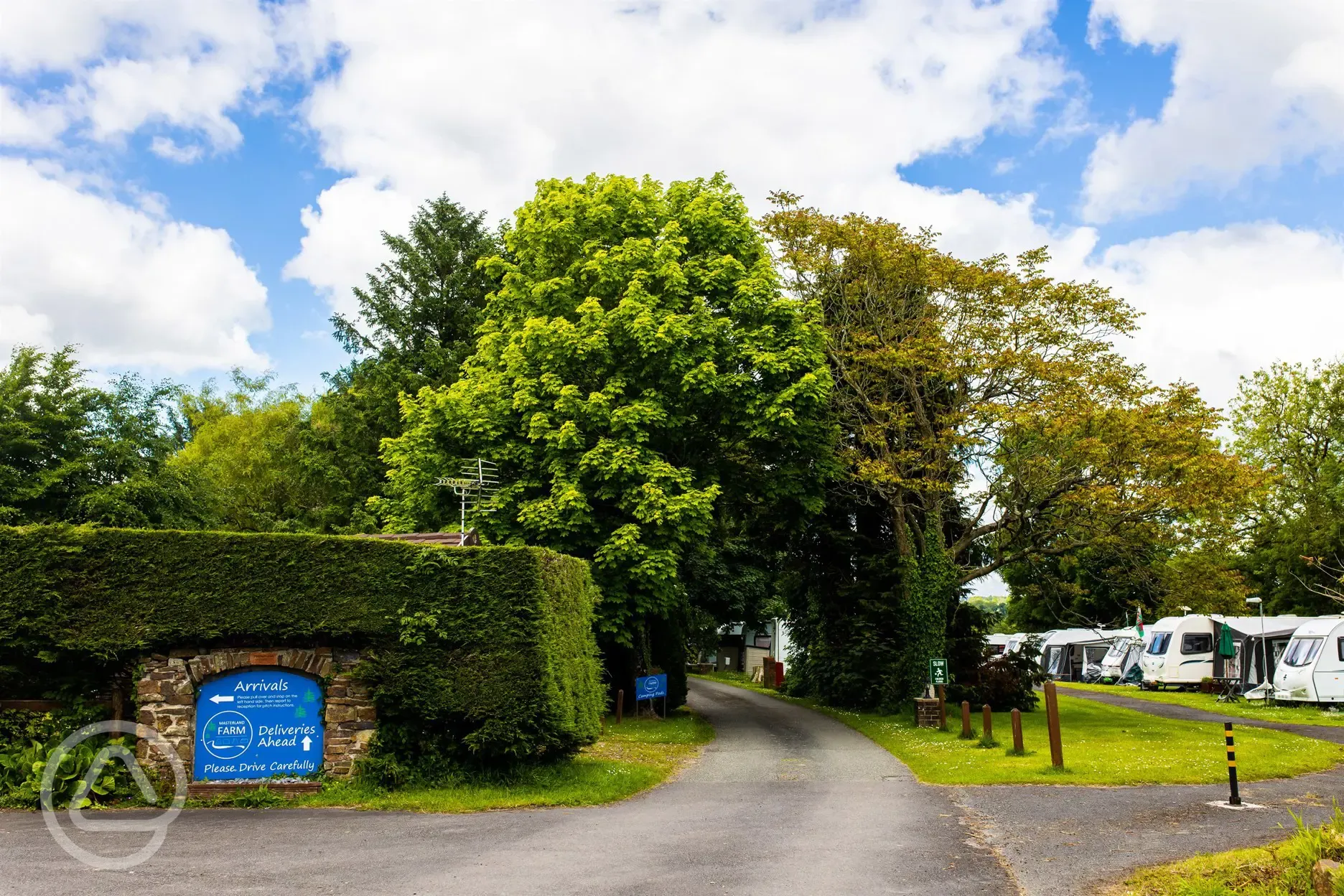 Entrance to the site