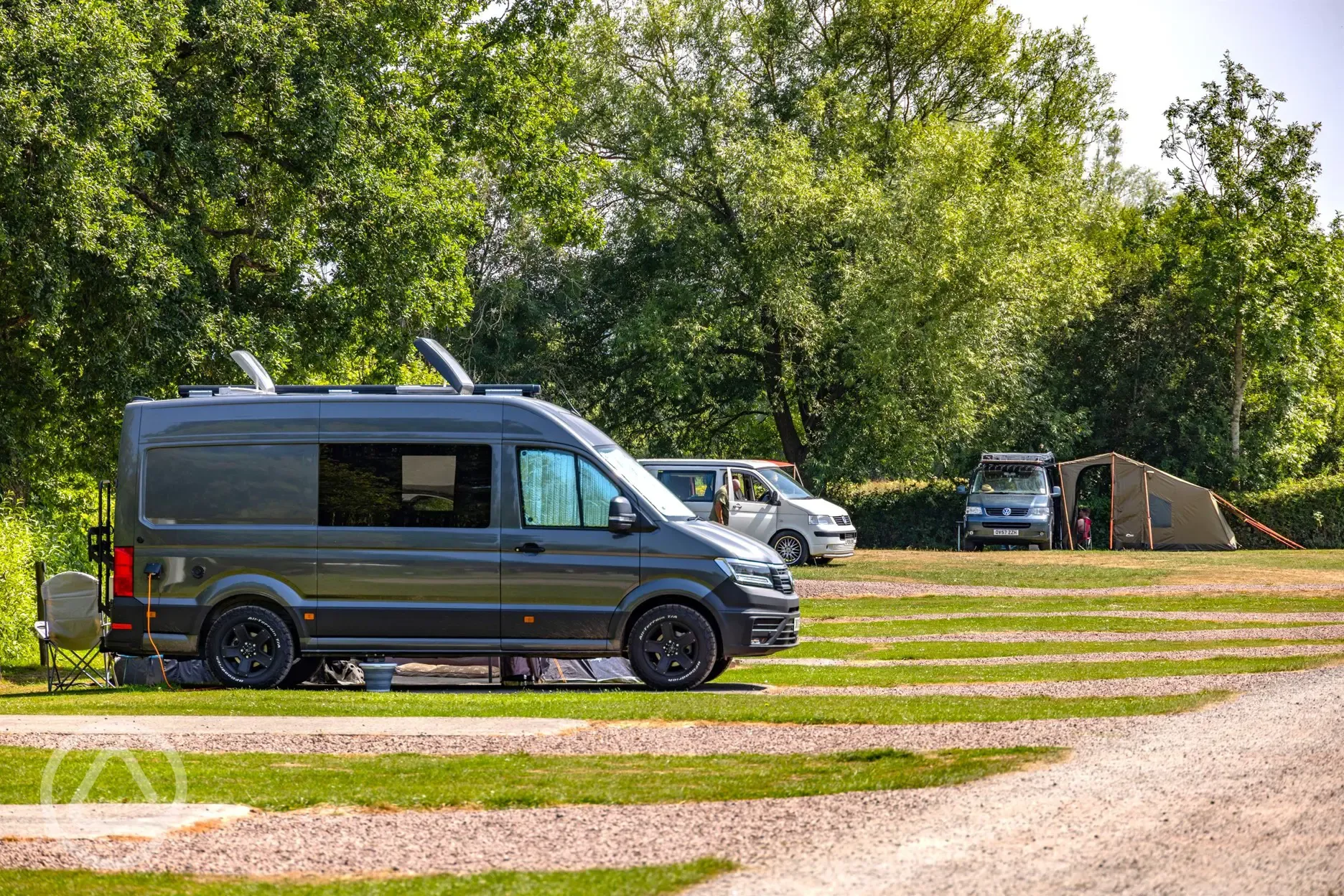 Electric hardstanding touring pitches with 10 amp electric hook up