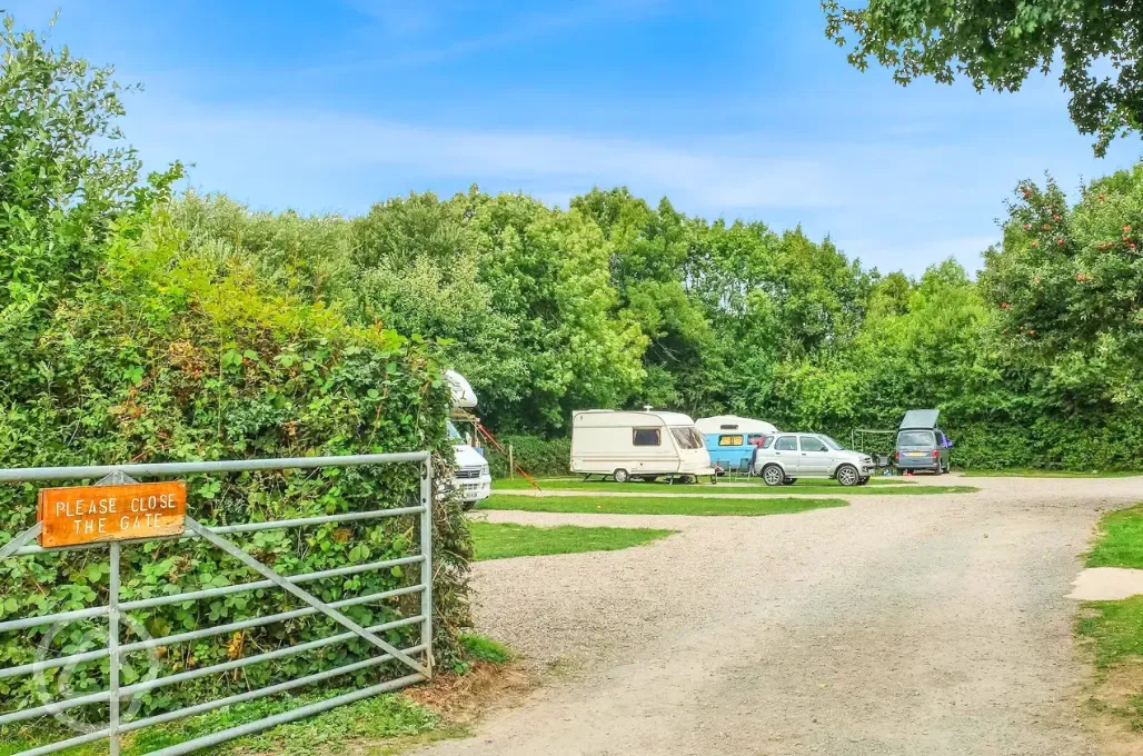 Electric hardstanding touring pitches for a maximum of six people