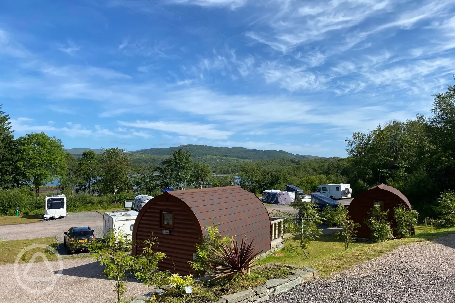 Glamping pods and hardstanding pitches