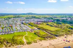 Aerial of Unity Beach and Brean Beach