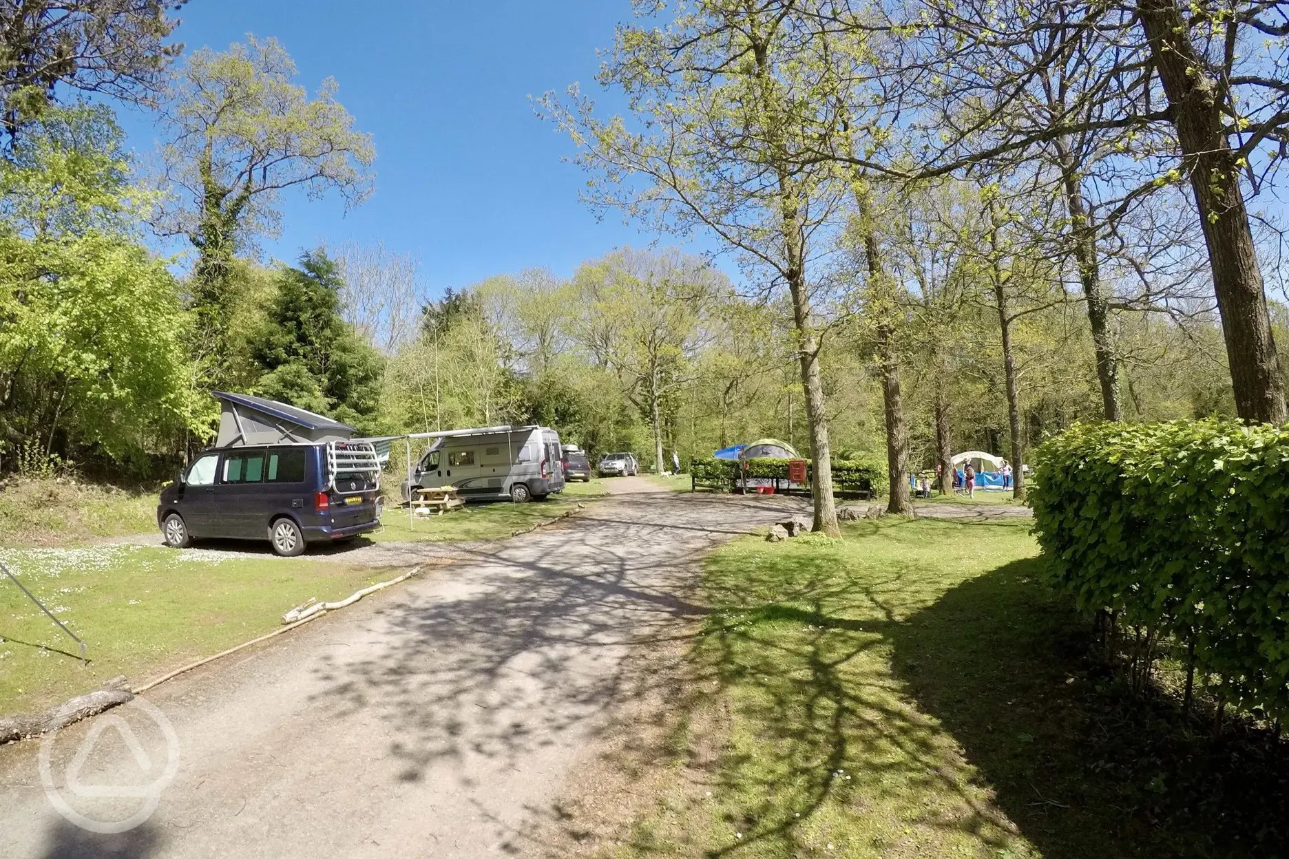 campervan pitches and site