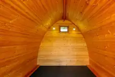 Camping pod interior 