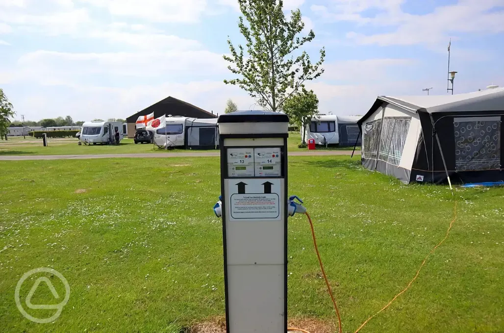 Electric hardstanding pitches hook ups 