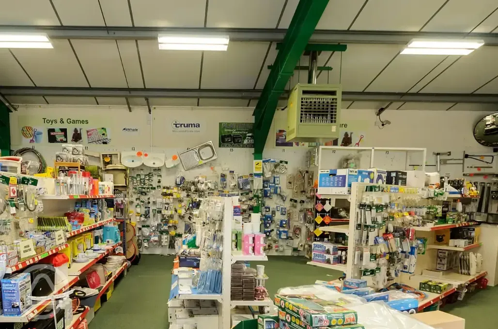 Onsite camping shop