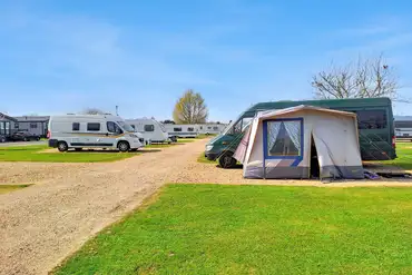 Electric hardstanding pitches at North Shore Holiday Park