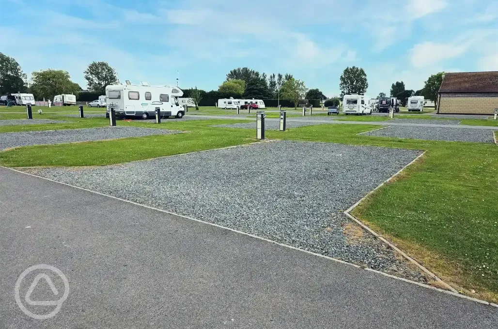 Fully serviced hardstanding pitches 